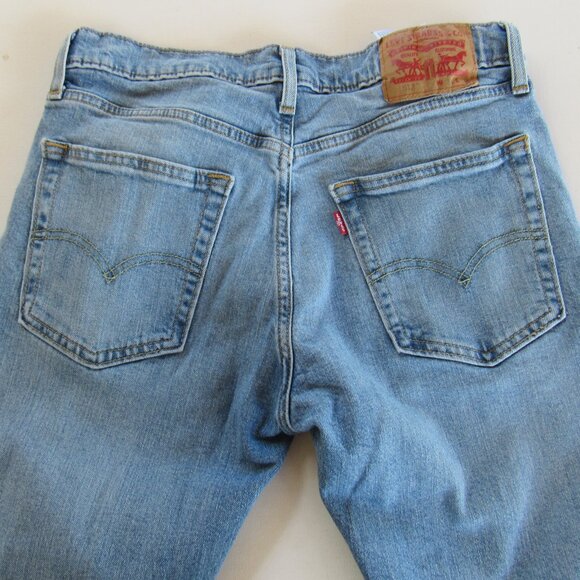 Levi's 513 Mens Classic Slim Straight Stretch Denim Blue Jeans Size W31 X L30 - Picture 3 of 10